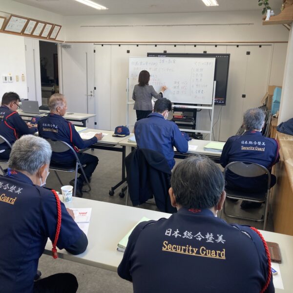 現任警備教育〈後期〉が終了しました。